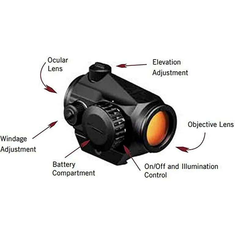 Vortex Optics Crossfire Red Dot Sight Gen II- 2 MOA Dot (CF-RD2