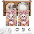 thumbnail image 5 of Sage Green Easter Bunny Kitchen Towels Set of 3, Spring Easter Eggs Chicken Dots Absorbent Dish Towels for Kitchen, Microfiber Hand Towel, Quick Drying Tea Towel for Cleaning Decorative Dishcloths, 5 of 7