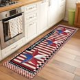 thumbnail image 3 of Independence Day 2'x6' Runner Rug, U.S Flag Stars Red White Striped Washable Non-Slip Area Rugs for Hallway Kitchen Floor Bedroom Entryway, StainResistant Laundry Carpet Decoration Indoor Mat, 3 of 9
