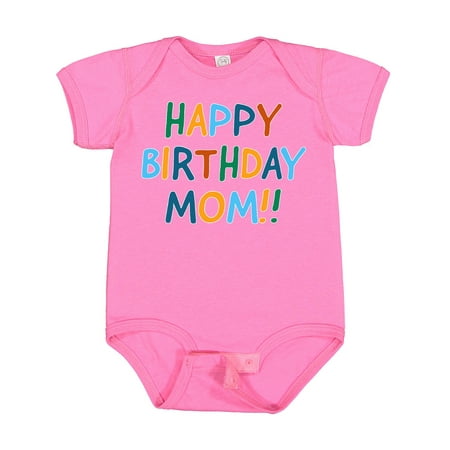

Inktastic Happy Birthday Mom!! Gift Baby Boy or Baby Girl Bodysuit