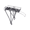 Unbranded Bicycle Rear Luggage Rack, Aluminum Alloy Frame, Black, 25kg ...