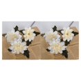 thumbnail image 1 of Monstrate 6 paquetes/lote Flores de seda artificiales de bajo mantenimiento Durabilidad duradera Aspecto realista blanco blanco 2Conjunto, 1 of 6