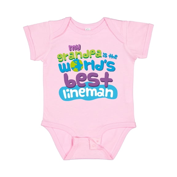 Inktastic Lineman Grandpa Boys or Girls Baby Bodysuit