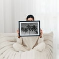 thumbnail image 2 of Hawaiian Palms - Hawaii Photography Black and White Palm Tree Tropical Minimalist Beach Nature Coastal Black Framed Wall Art Print 5 x 7 inches, 2 of 8