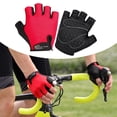 thumbnail image 3 of Guantes de ciclismo de medio dedo Guantes de bicicleta ligeros y transpirables para motocicleta Rojo XL, 3 of 9