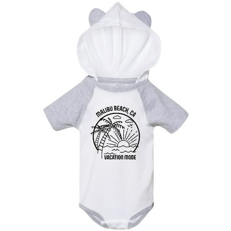 

Inktastic Summer Vacation Mode Malibu Beach California Gift Baby Boy or Baby Girl Bodysuit