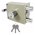 thumbnail image 3 of Cerradura Sobreponer Tover L-5pr Revertida Pintada Gris Alta Seguridad Casa Puerta, 3 of 3