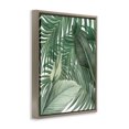 thumbnail image 3 of Stupell Industries Clean Tropics Layered Leaves Brown Framed Floater Canvas Wall Art design by Unknown, 21 x 17, 3 of 9