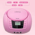 thumbnail image 2 of Reproductor de CD portátil LONPOO Boombox, Bluetooth, radio FM USB, 28 cm, 2 of 8
