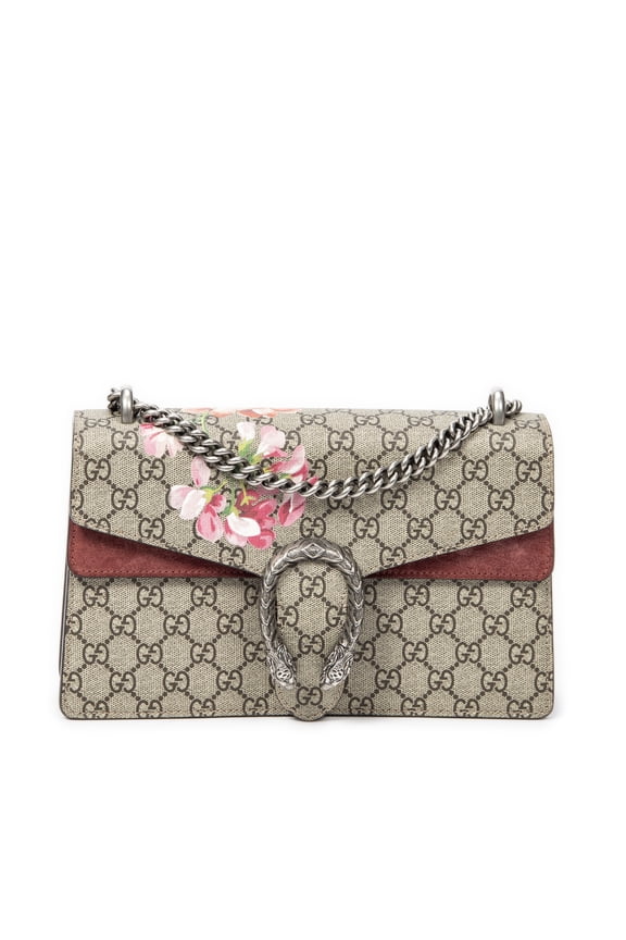 Pre-Owned Gucci Pink/Beige Small Dionysus Chain Crossbody Shoulder Bag