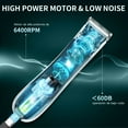 thumbnail image 4 of KENSEN Electric Body Groin Hair Trimmer Balls Shaver Pubic Grommer Waterproof  Wet/Dry Hair Clippers (Green), 4 of 8