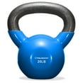 thumbnail image 2 of Philosophy Gym Vinyl Coated Cast Iron Kettlebell Weight 20 lbs - Blue, 2 of 6