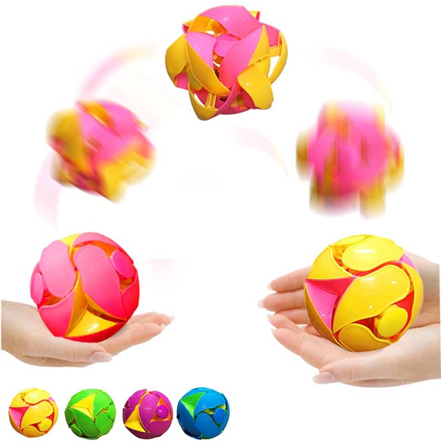 Color Changing Ball Toy Hand Throwing Sensory Decompression Accessory for Kids Adults Stress Relief Cube Ball Toys heqiyong toy
