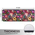 thumbnail image 5 of Kitchen Rugs Sets Of 2,Pioneer Flower Floral Print Pattern Anti Fatigue Kitchen Mat Rugs Non Slip Washable,Decorative Kitchen Floor Mats for Kitchen,Sink,Laundry,17"x47"+17"x47", 5 of 5