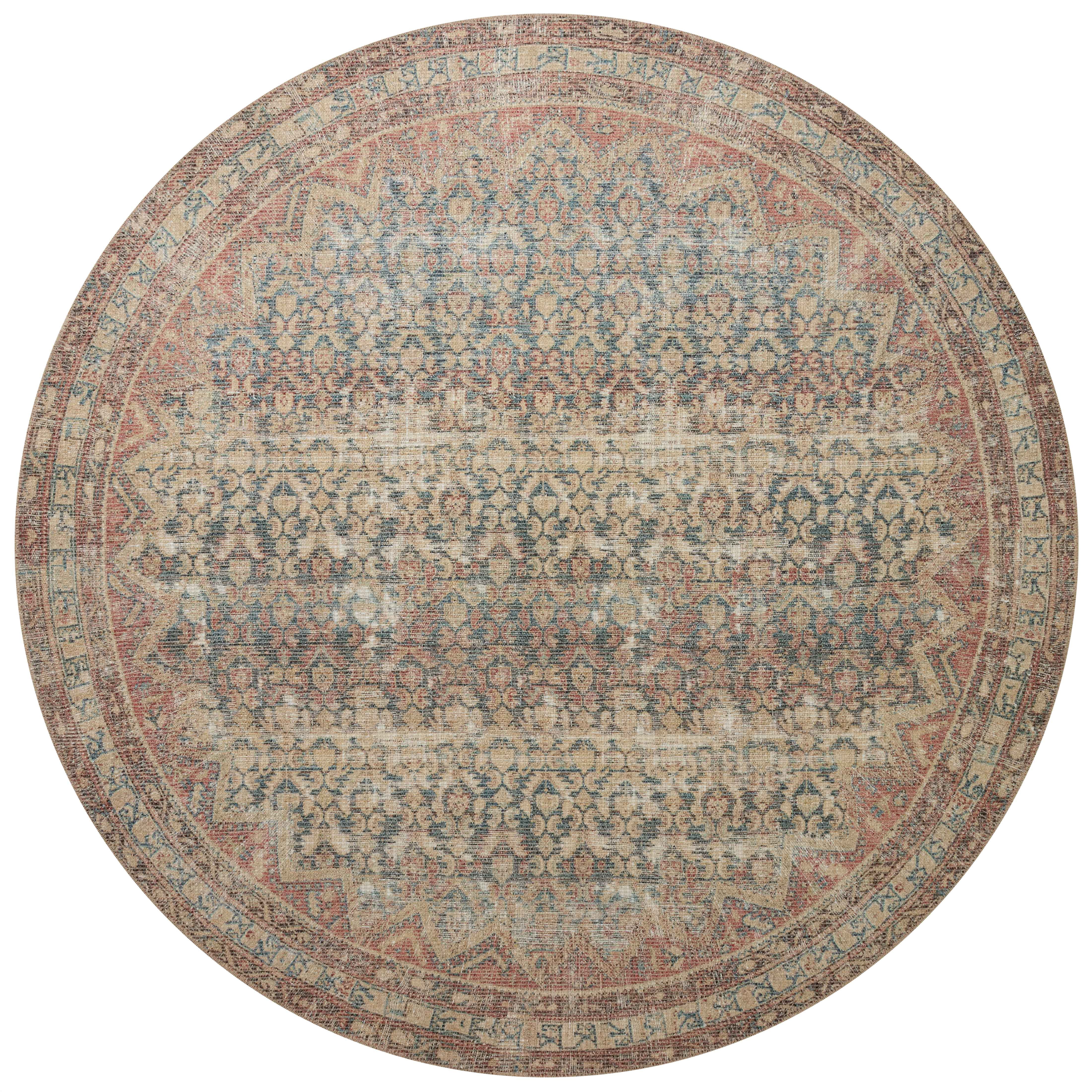 Angela Rose x Loloi Aubrey Ocean / Spice 2'-6" x 12'-0" Runner Rug