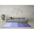 thumbnail image 3 of Ahgly Company Machine Washable Indoor Rectangle Abstract Blue Modern Area Rugs, 2' x 3', 3 of 4