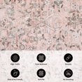 thumbnail image 5 of Hasoo 5' x 7' Area Rug for Living Room Boho Vintage Rug Non Slip Throw Rugs Floral Bedroom Rug, Pink, 5 of 5