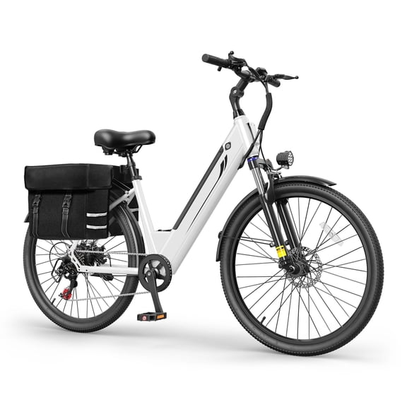 Actbest 26" Electric Bike for Women, 500W Powerful Motor, 48V 7.8Ah Battery, 7-Speed, Front Suspension, LCD Display, Wide Saddle, Mountain E-Bike for Adults