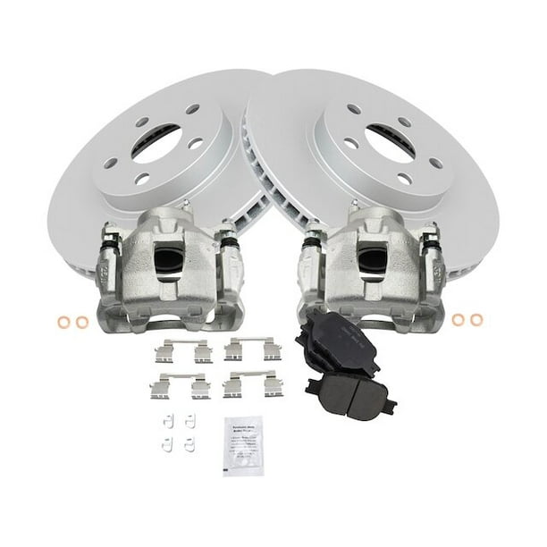 Front Brake Pad Rotor and Caliper Set Compatible with 2005 2010