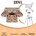thumbnail image 4 of 2-in-1 Shopping Cart Cover for Babies Soft Padded Grocery Cart Cover for Baby Boy Girl - Yellow Leopard Texture Pattern, Soft Padded, Safety Harness - Protect and Comfort Your Baby While Shopping, 4 of 4