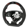 thumbnail image 3 of Nappa Leather Steering Wheel,Steering Wheel LED Performance Perforated Steering Wheel Auto Accessories Highly Recommended, 3 of 5