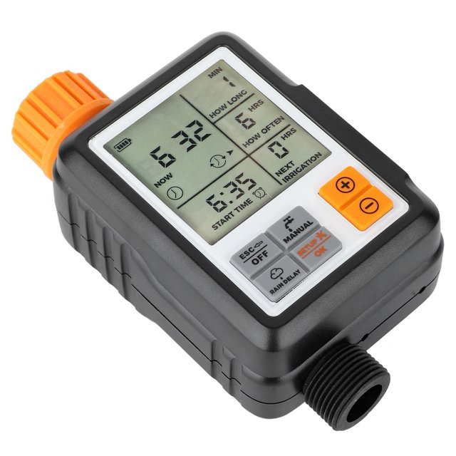 Temporizador automático de grifo de agua BuyWeek Temporizador de riego automático inteligente con pantalla LCD