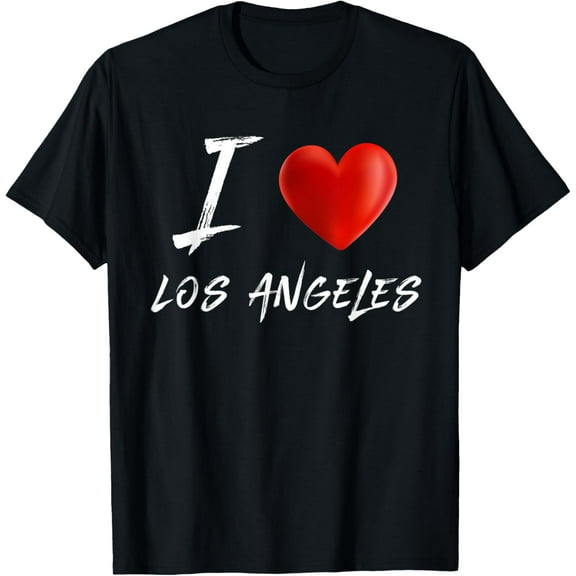 I Heart Love LOS ANGELES LA Tourist Souvenir T Shirt men and women can wear, black, white, gifts