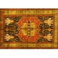 thumbnail image 1 of Ahgly Company Indoor Rectangle Abstract Yellow Contemporary Area Rugs, 5' x 7', 1 of 4