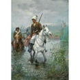 thumbnail image 2 of Dmitri Petrovich Ventsenostsev 18x24 Gold Ornate Framed and Double Matted Museum Art Print Titled - Cossacks on Horseback (1894), 2 of 4