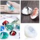 thumbnail image 3 of 8 piezas de molde de silicona, molde de fundición, molde de resina, joyería, moldes de resina epoxi con tazas medidoras y varillas, incluyendo esférico, cúbico, piramidal, diamante,, 3 of 5