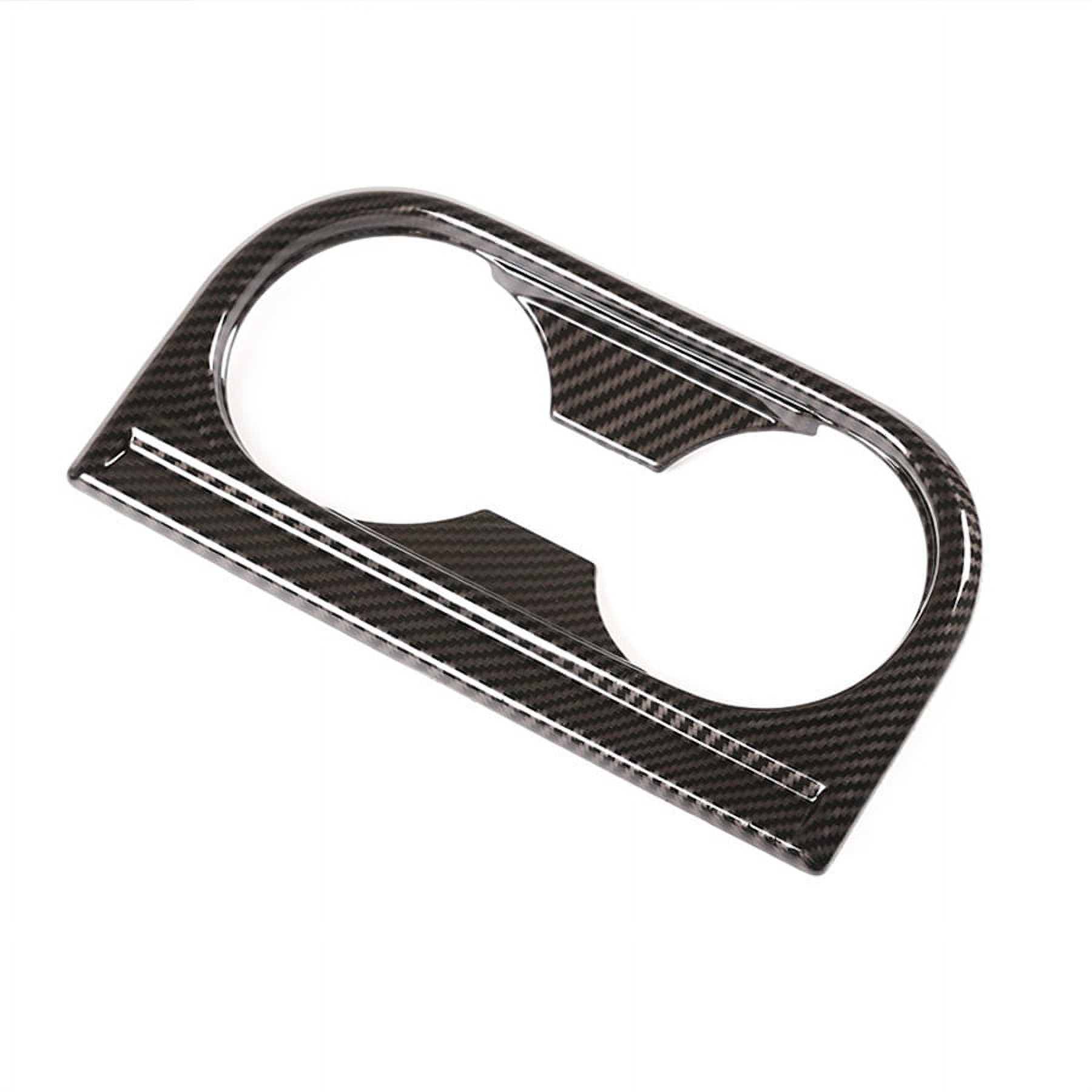 Zyutaosan Carbon Fiber Style Gear Panel & Water Cup Holder Cover Abs For Toyota Tundra 2014-2021