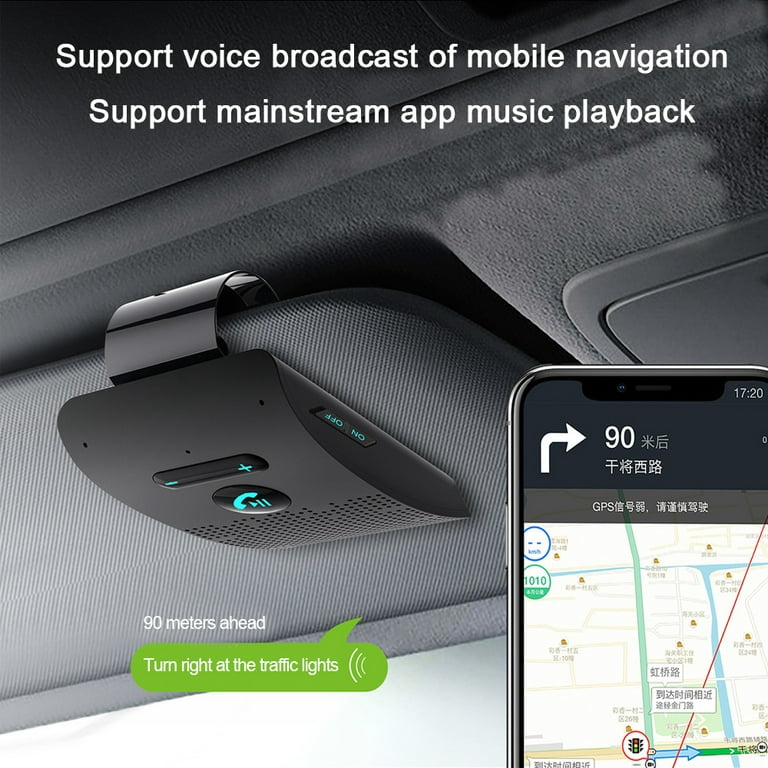 Bluetooth Receiver Hands free Car Kit Portable Bluetooth Aux Adapter Wireless Music Streaming for Home Car Audio System Headphone Speaker
