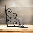 thumbnail image 5 of NACH Hammered Finish Victorian Shelf Bracket, Heavy Duty Brackets, Medium, 2-Pack (JS-90-072), 5 of 8