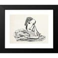 thumbnail image 2 of Leo Gestel 14x12 Black Modern Framed Museum Art Print Titled - Women's Head with Bird (Sketch) (1935), 2 of 5