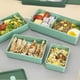 thumbnail image 4 of Fiambrera Apilable, Contenedor De Almuerzo De 3 Capas Con Divisor, A Prueba De Fugas, Orificios De Aireación, Apto Para Microondas, Para Picnic En La Escuela Y El Trabajo, 4 of 7