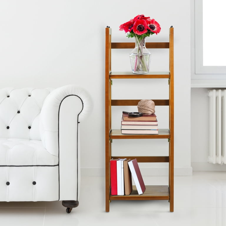 Casual Home 3-Shelf Folding Wood Bookcase photo 7