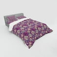 thumbnail image 2 of Ambesonne Floral Bedding Set 4 Pcs, Flowers and Mandala Art, Queen, Mauve Green, 2 of 2