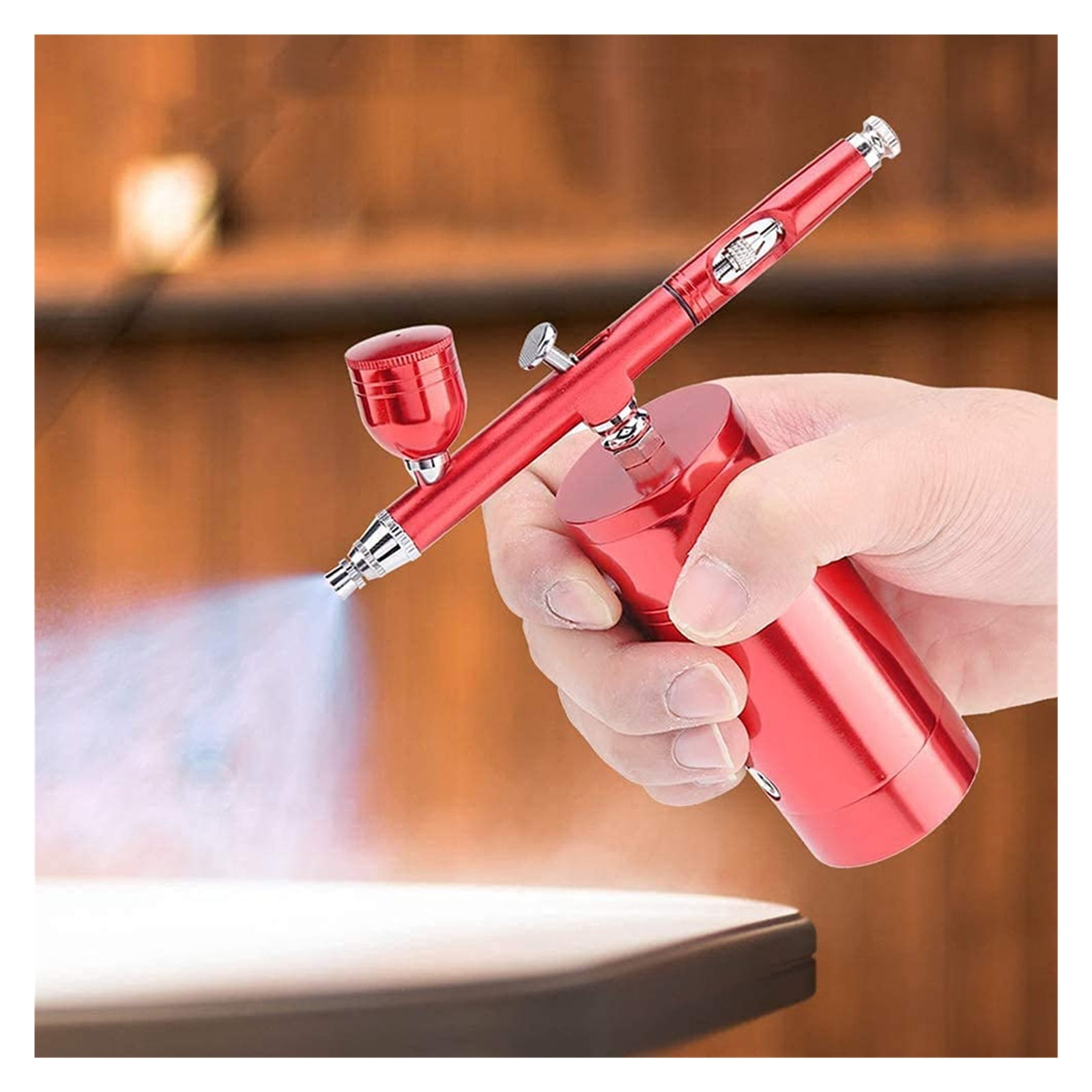 0.3mm Nozzle Airbrush Set With Mini Air Compressor Spray Gun For DIY Nail Paint Cake Coloring Professional Model Coloring Tool ,User-Friendly Design