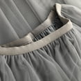 thumbnail image 3 of CUZIBR Women'S Midi Skirt Gradient Colot High Waisted Ruffled Tiered Mesh Pleated A Line Elegant Flowy Long Tulle Skirt Cocktail Party Wedding Guest Dailywear,Grey,One Size, 3 of 4