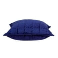 thumbnail image 5 of Parkland Collection Augusta 20x20" Solid Fabric Throw Pillow in Royal Blue, 5 of 6