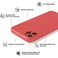 thumbnail image 4 of AslabCrew Étui iPhone 12 Mini Protection Complète Silicone Couleur Unie Anti-Rayures TPU Robuste Couverture Téléphone Intelligent 5.4 Pouces, Heather Rose Heather Rose 12Mini (5.4 Pouces), 4 of 6