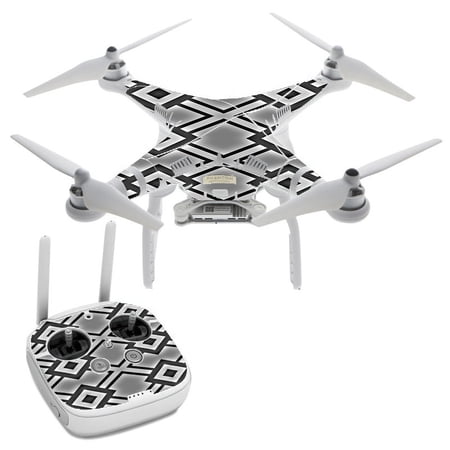 Diamond Grey Pattern DJI Phantom 3 Professional Skin Skins Vinyl Decal Kit