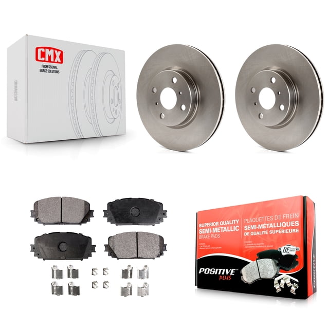 Transit Auto Front Disc Brake Rotors and Semi-Metallic Pads Kit for Car Toyota Yaris K8F-102838