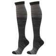 thumbnail image 2 of sunsanly 1 Pair Compression Stockings Comfortable Gradient Color Good Breathability High Elasticity Wear Resistant Foot Protector Moisture Absorption Men Women Knee High Sports Socks Daily Wear, 2 of 8