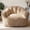 Brown, variant on Romorgniz Bean Bag Chair with Filling, Shell-Shaped Bean Bag Chair, Super Soft Bean Bag Reading Chair for Living Room, White