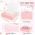 thumbnail image 3 of Cajas de regalo WLUSEAXI, paquete de 12 unidades, color rosa, 30 x 25 x 8 cm, con cinta, 3 of 7