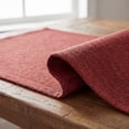 thumbnail image 7 of Sm:)e Dark Red Placemats 12 x 18 Inch Set of 6, Seasonal Washable Kitchen Dining Table Decoration for Home Party,240g（0.53lb）, 7 of 7