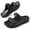 Black, variant on Women's Men's Slides Sandals Adjustable Velcro Buckle Slippers with Arch Support for Beaches Gyms Swimming Pool Gardens EVA Shoes Outdoor Indoor
