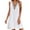 White, variant on SRZYMJ Women Summer Dresses Short Sleeve Flowy Dresses Casual Loose Swing Midi Dress Lace V Neck Comfy Beach Sundress