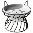 thumbnail image 1 of Bol pour Chat Surélevé en Céramique : Bol Rond pour Chiot, Bol d'Alimentation pour Chaton avec Support, 1 of 10